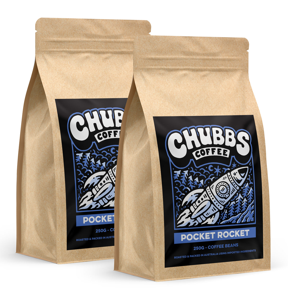 Chubbs Coffee Pocket Rocket Twin Pack